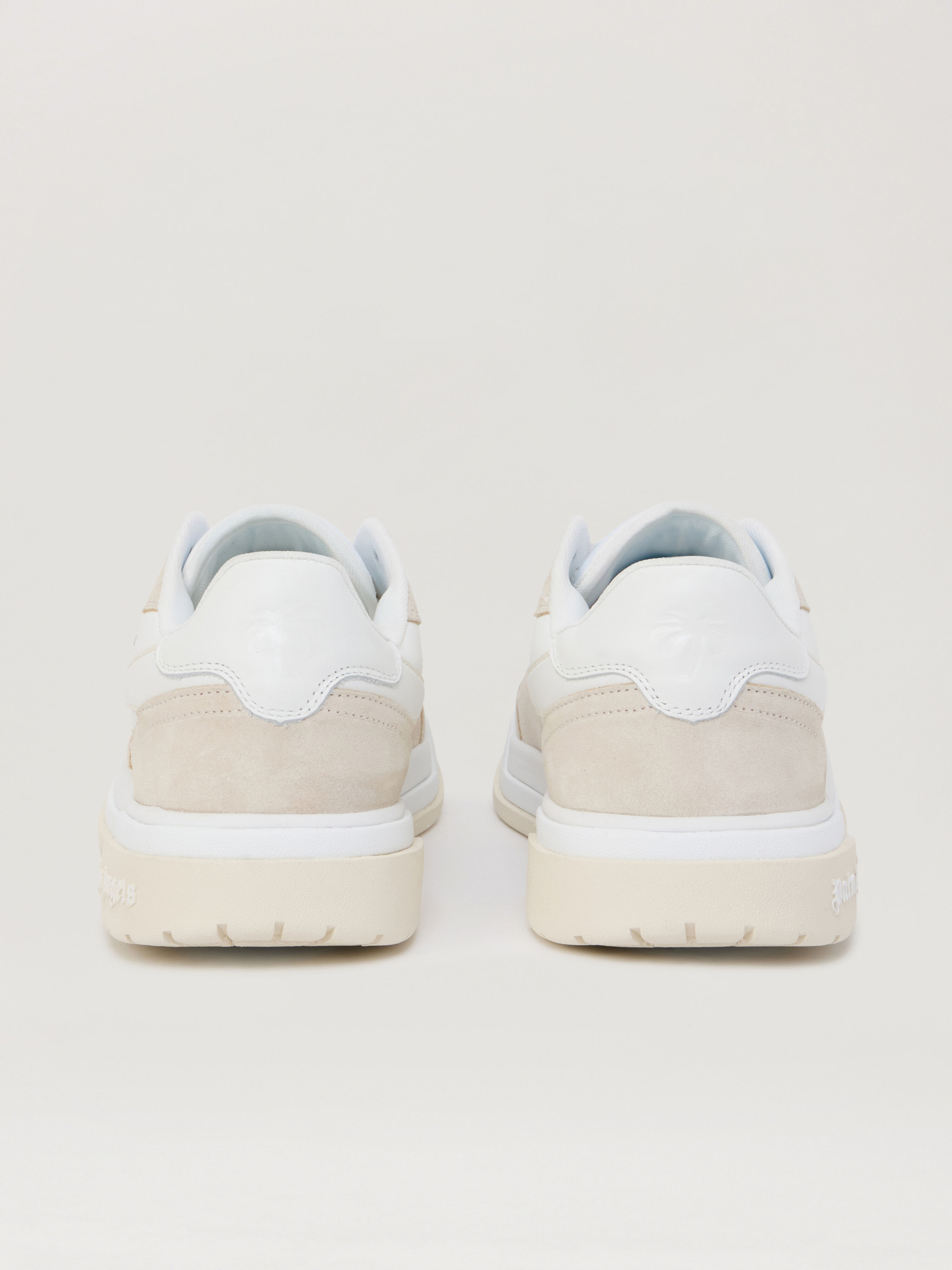 PALM ANGELS Palm Basketball Lea Sneakers WHITE OFF WHITE PMIA10WS26LEA001