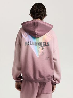 PALM ANGELS Neon Boulevard Back Hoodie BROWN - MULTICOLOR PAMBB07W26FL01