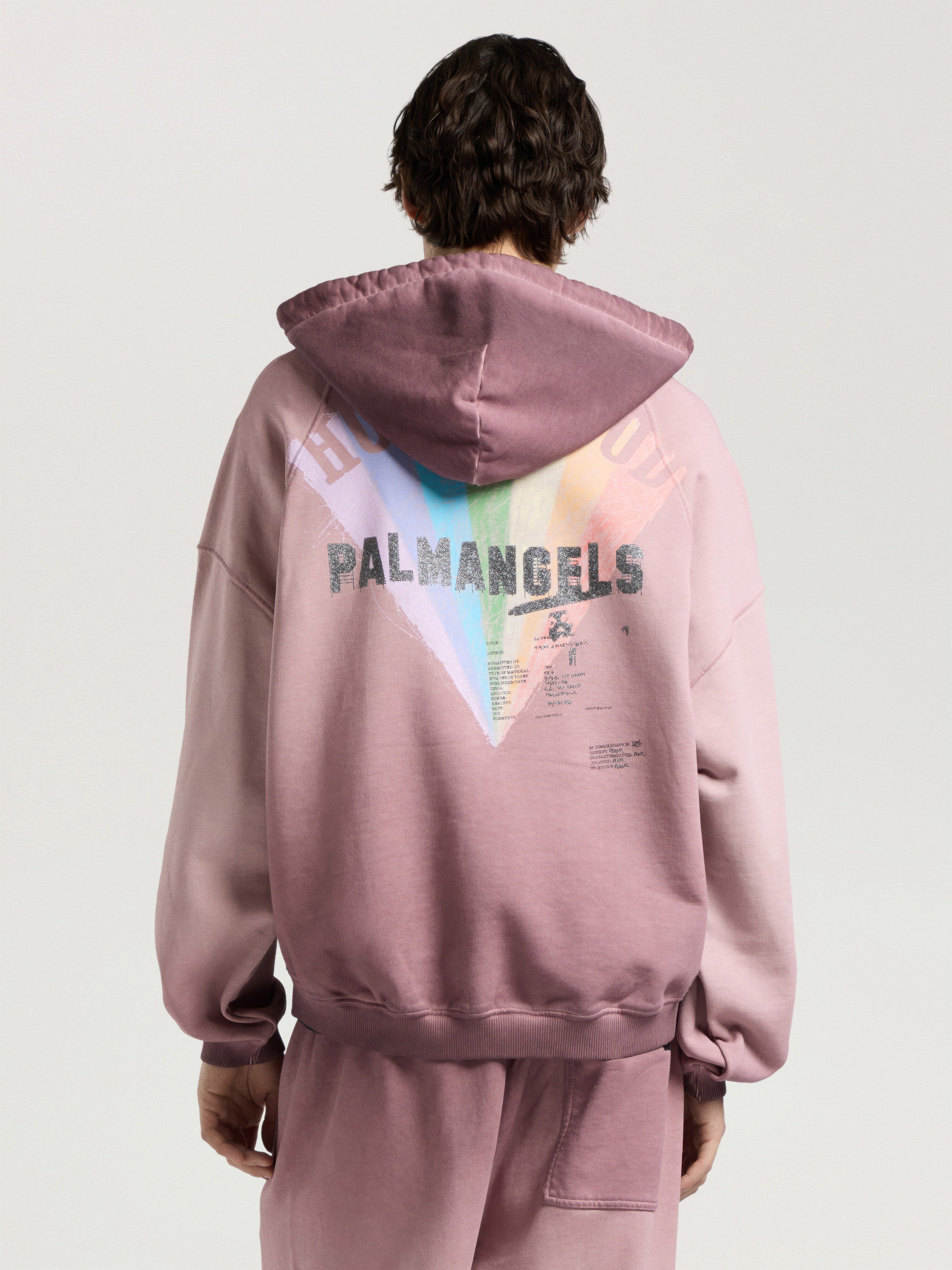 Neon Boulevard Back Hoodie PALM ANGELS Neon Boulevard Back Hoodie BROWN - MULTICOLOR PAMBB07W26FL01