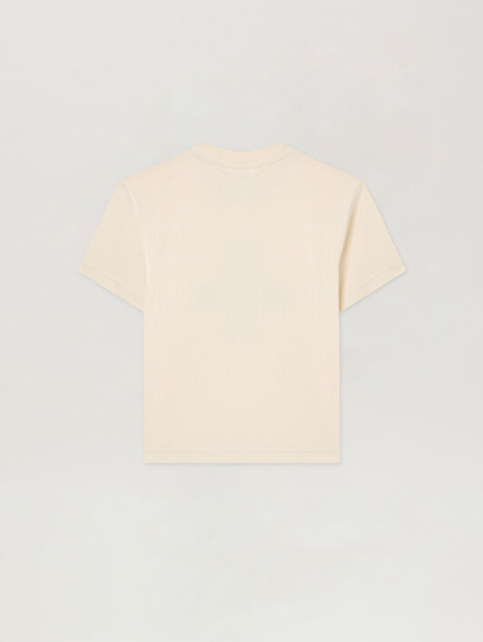 PALM ANGELS Palm Dog T-Shirt OFF WHITE PGAA002S26JER009