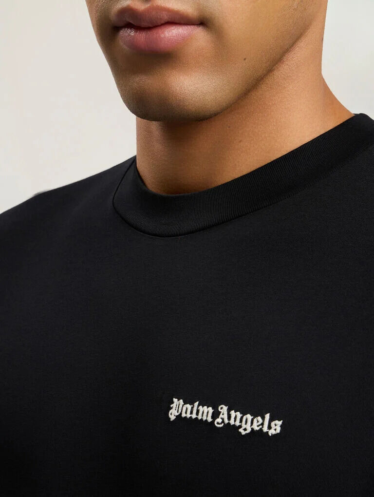 PALM ANGELS Classic Logo Three-Pack T-Shirt BLACK - OFF WHITE PAM2B01F26JR01