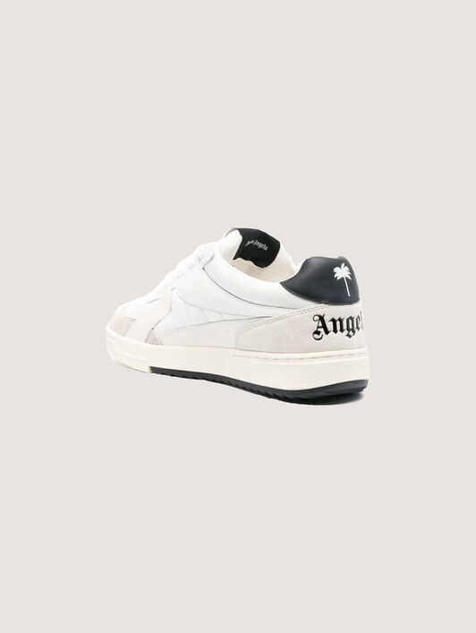 PALM ANGELS University White Sneakers WHITE BLACK PMIA078C99LEA001