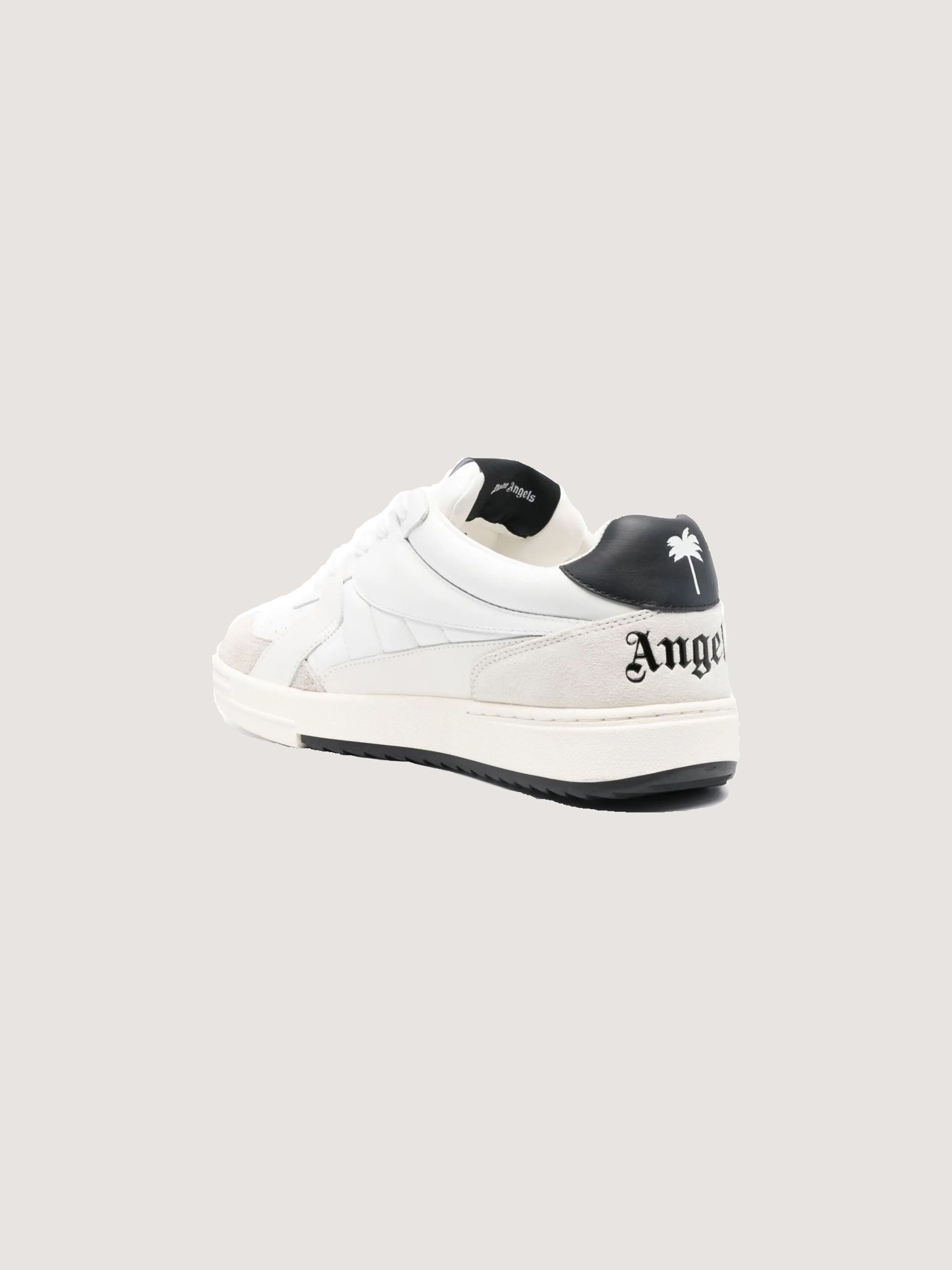 PALM ANGELS University White Sneakers WHITE BLACK PMIA078C99LEA001