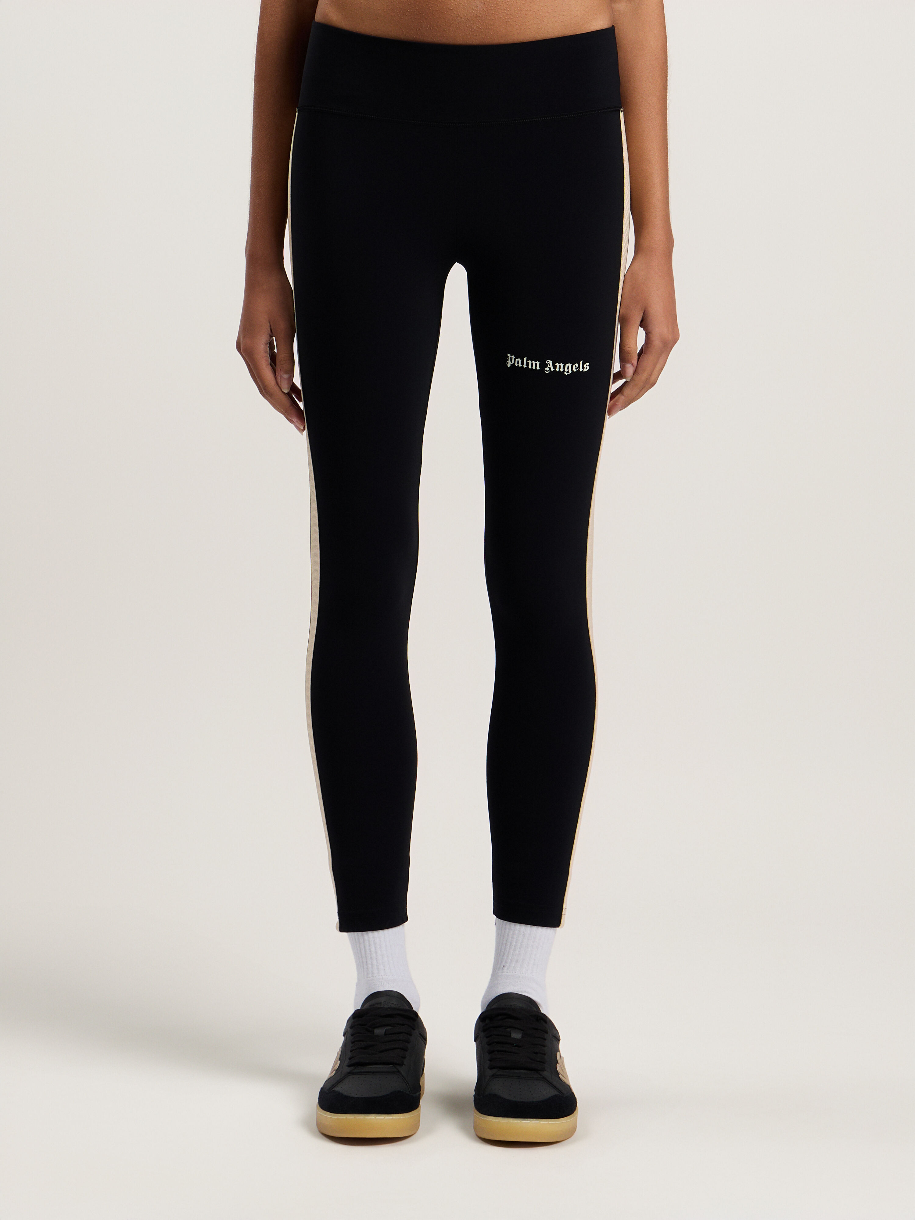 Training Track Leggins in BLACK OFF WHITE for Women | Palm Angels®