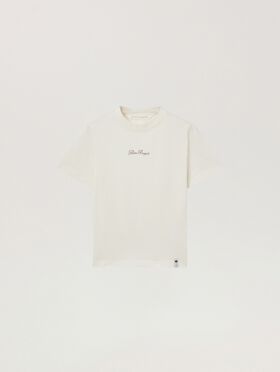 PALM ANGELS Paradise Regular T-Shirt OFF WHITE - BROWN PAWAA06W26JR04