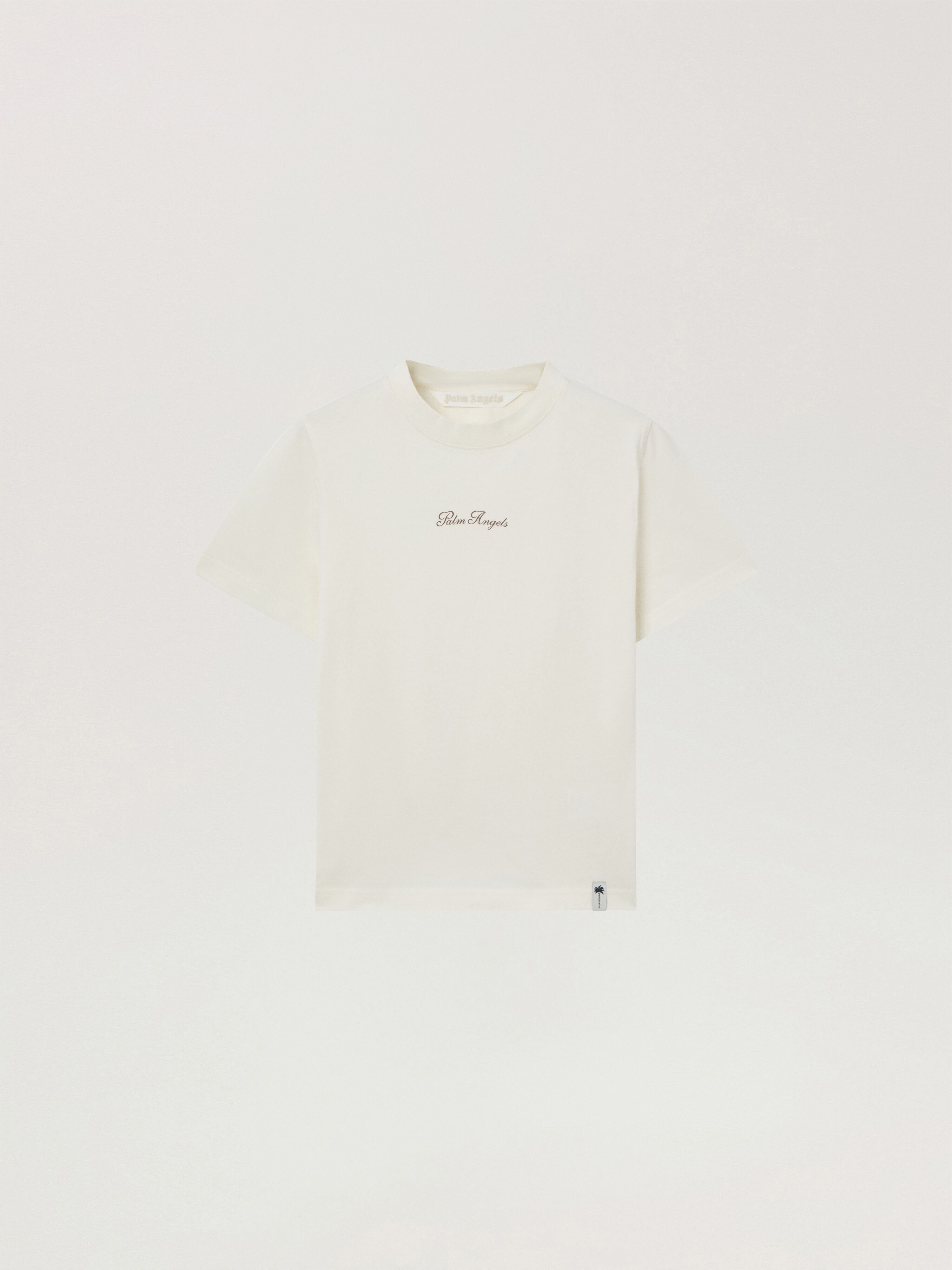 Paradise Regular T-Shirt PALM ANGELS Paradise Regular T-Shirt OFF WHITE - BROWN PAWAA06W26JR04