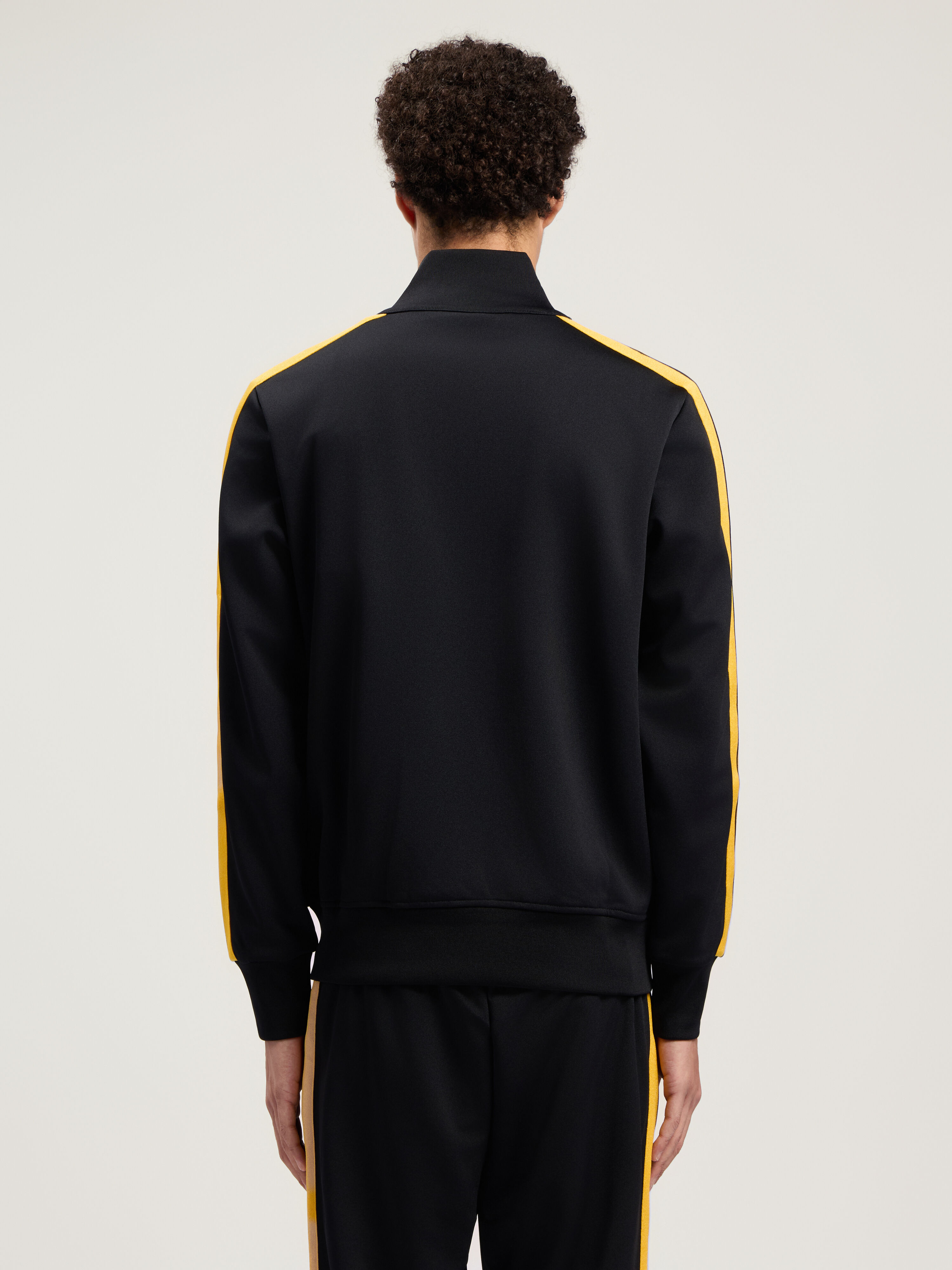 PALM ANGELS Classic Logo Track Jacket BLACK - YELLOW PMBD058F25FAB001