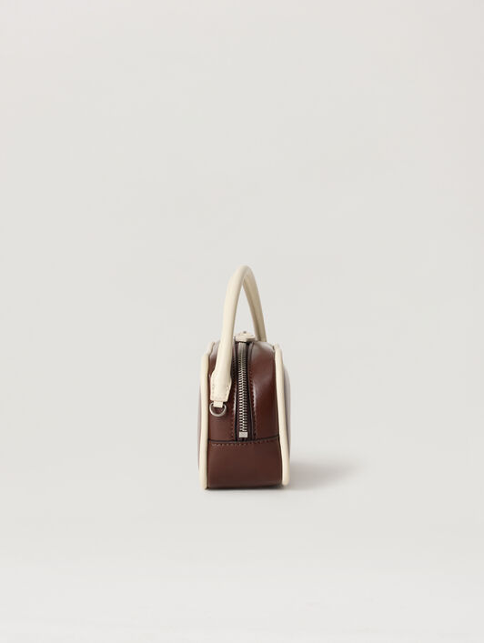 PALM ANGELS Borsa A Tracolla Con Logo Classico BROWN - BEIGE PAWNQ01F26FB01