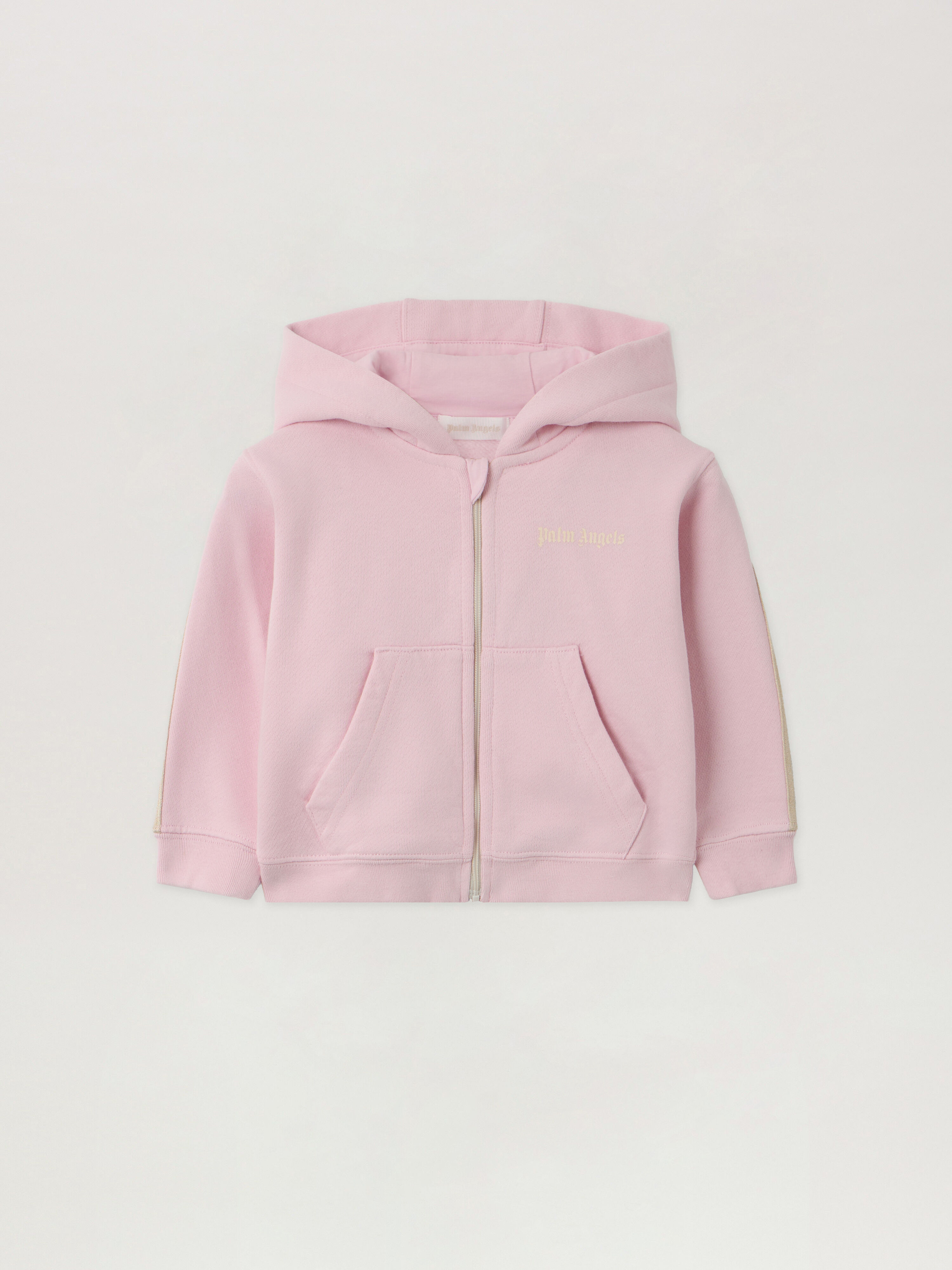 PALM ANGELS Pa New Track Hoodie Full Zip SOFT PINK - OFF WHITE PG3X003F25FLE001