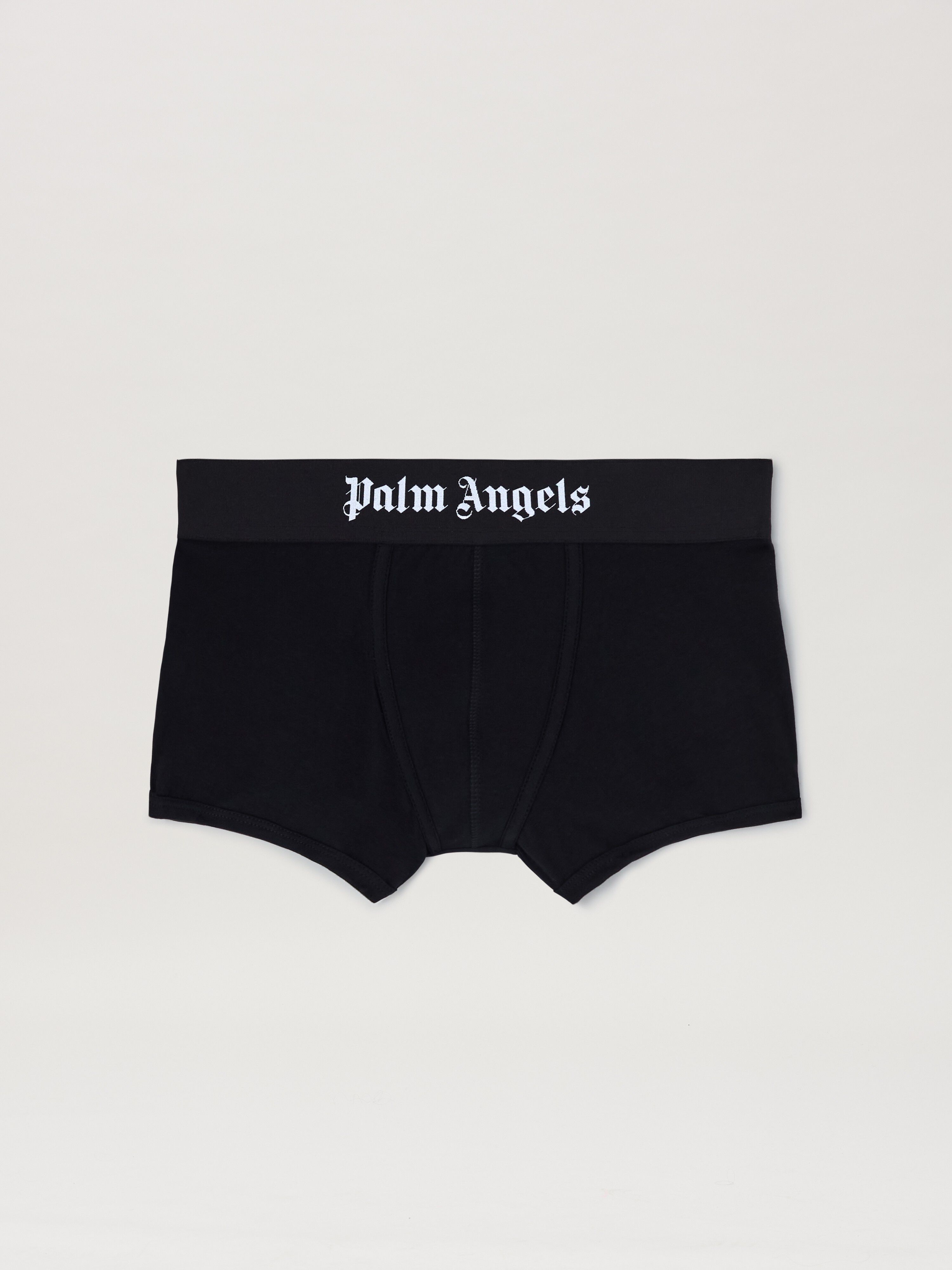 PALM ANGELS  Logo band bipack trunk BLACK - BLACK PMUH009S25FAB001