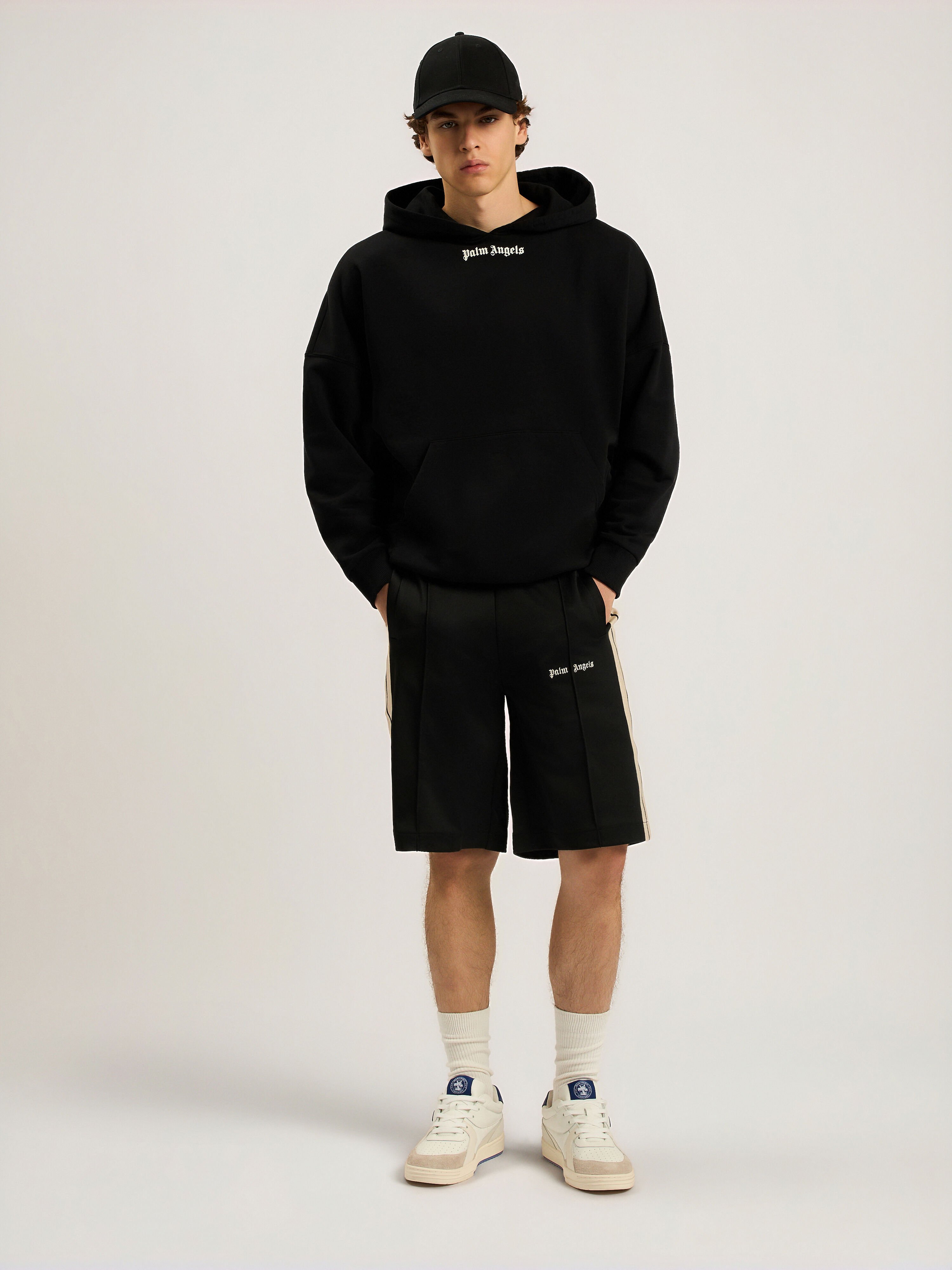 Classic Logo Oversized Hoodie PALM ANGELS Classic Logo Oversized Hoodie BLACK - OFF WHITE PAMBB02F26FL01