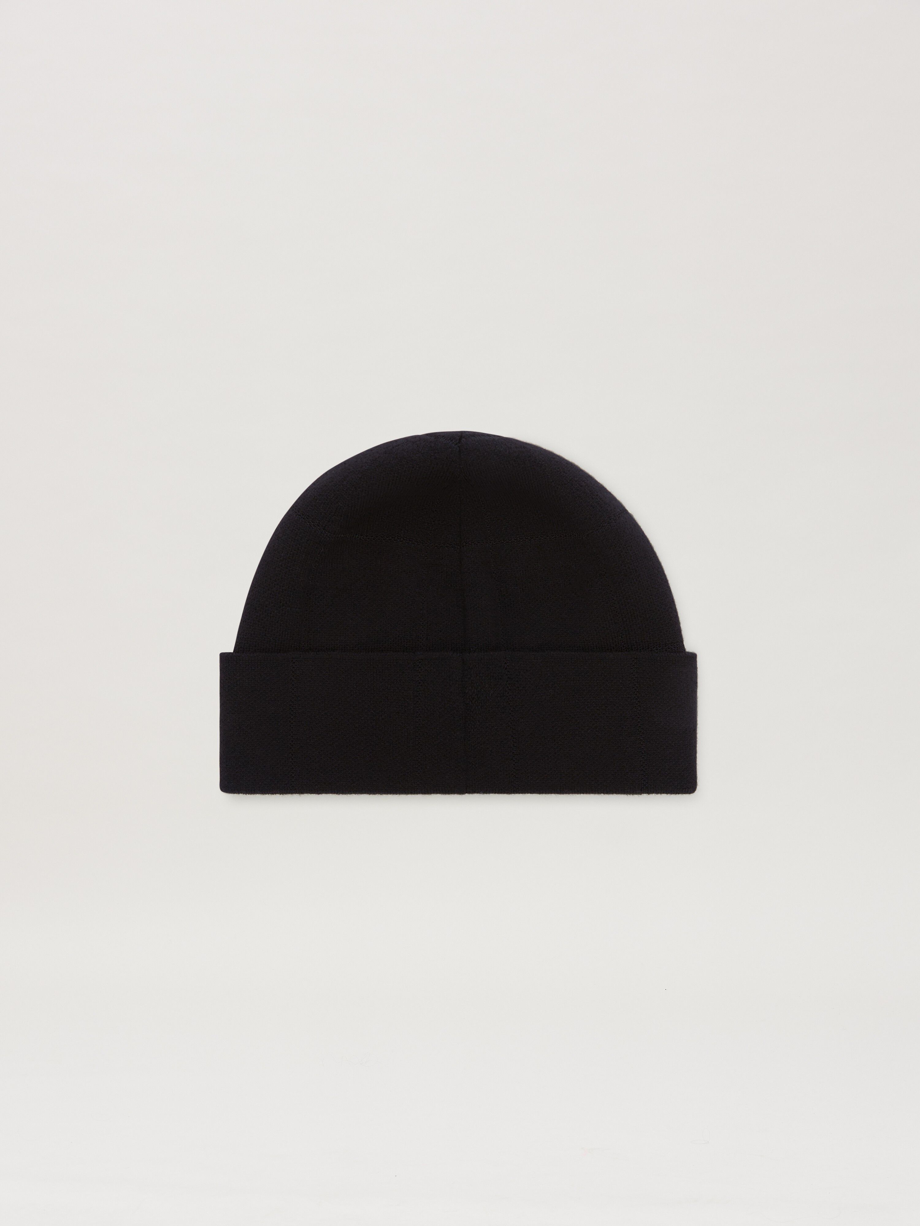 PALM ANGELS  PaxMoncler check beanie BLACK - WHITE PMLC034T25KNI001
