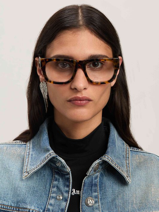 PALM ANGELS  Styke 14 eyewear HAVANA - NO COLOR PERJ014S25PLA001