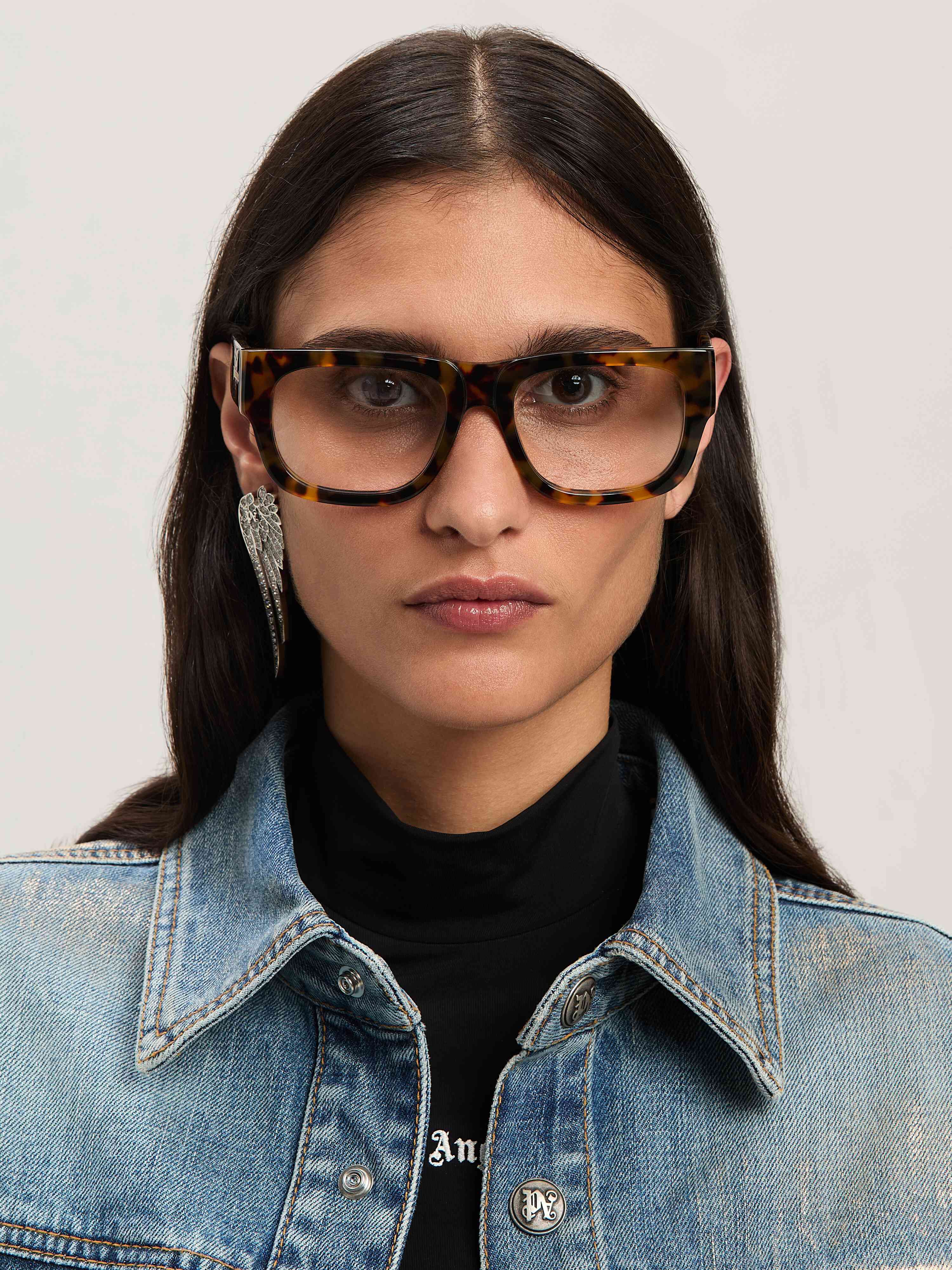 PALM ANGELS  Styke 14 eyewear HAVANA - NO COLOR PERJ014S25PLA001