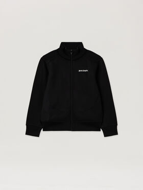 PALM ANGELS Curvedlogo Cut Track Jkt BLACK - OFF WHITE PBBD014F25FAB001