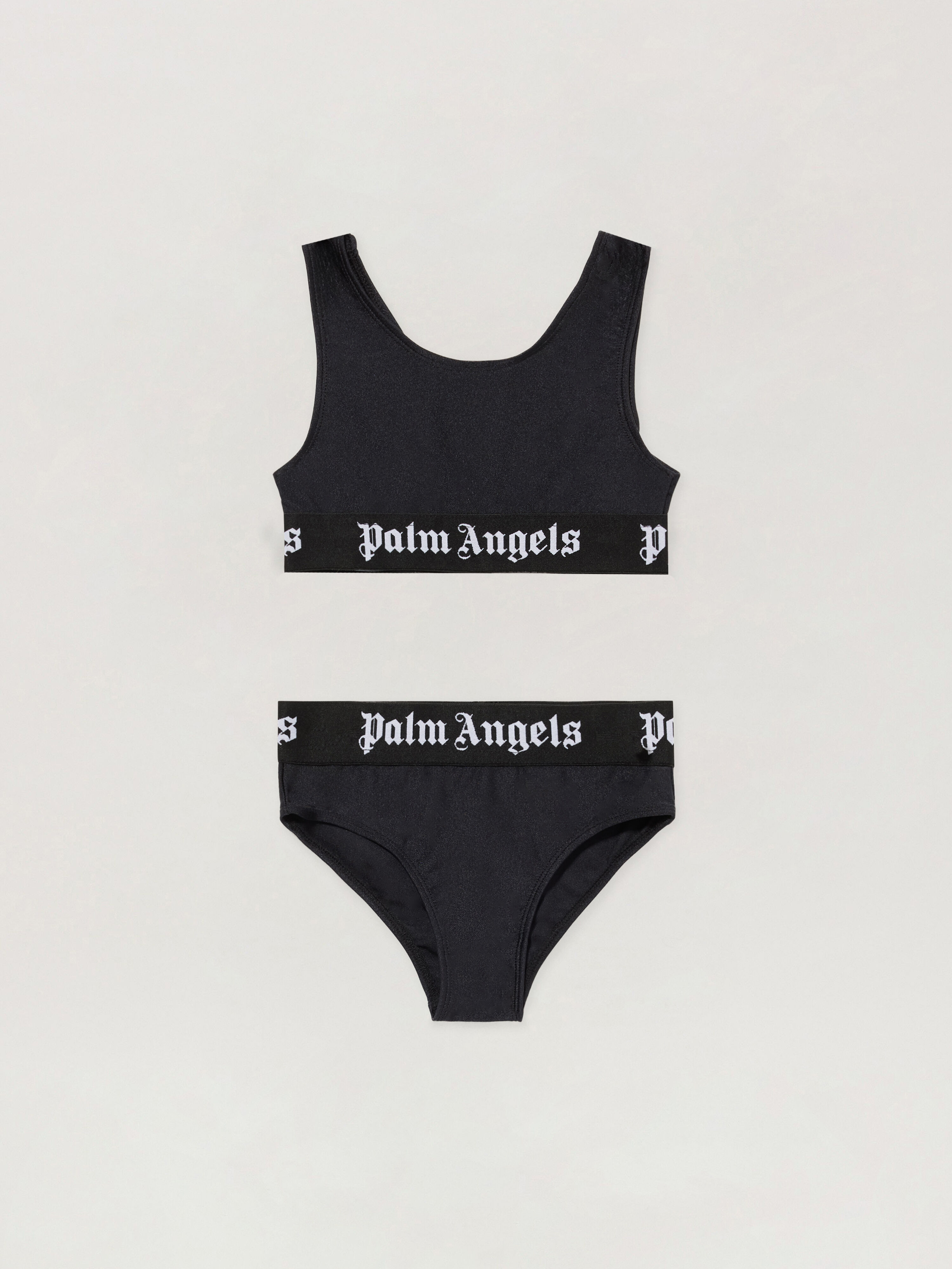PALM ANGELS Logo Band Bikini NERO/BLACK PGFE002S26JER001