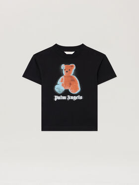 PALM ANGELS Blurred Bear T-Shirt NERO/BLACK PBAA003S26JER005