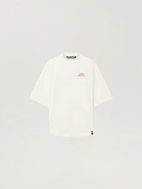 PALM ANGELS Palm Drift Back Over T-Shirt OFF WHITE - RED PAMAA05W26JR03