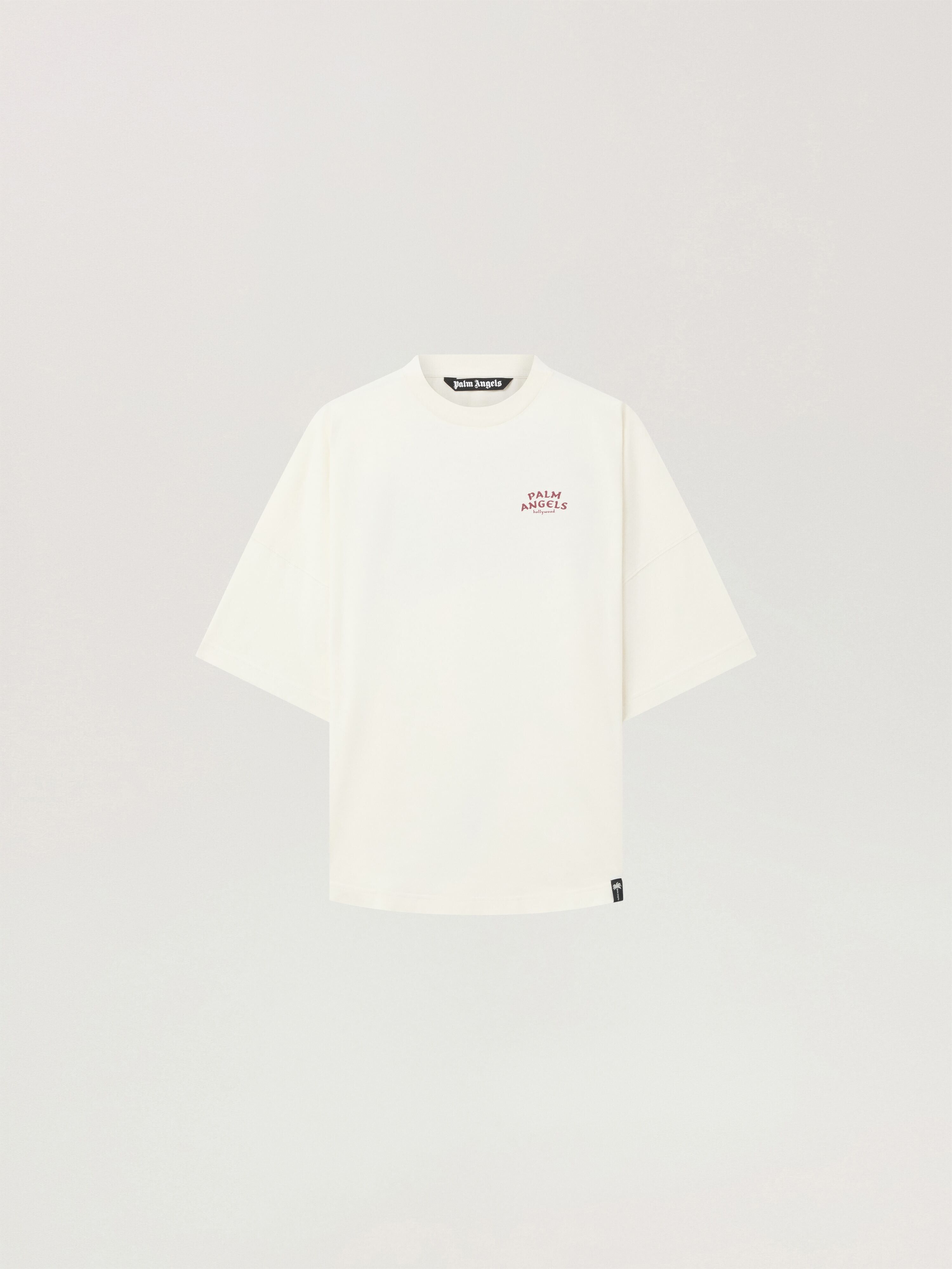 PALM ANGELS Palm Drift Back Over T-Shirt OFF WHITE - RED PAMAA05W26JR03