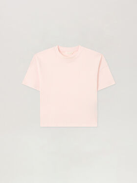 PALM ANGELS Overlogo Over T-Shirt ROSA/PINK PGAA001S26JER001