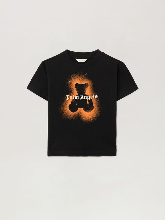 PALM ANGELS Spray Bear T-Shirt NERO/BLACK PBAA003S26JER006