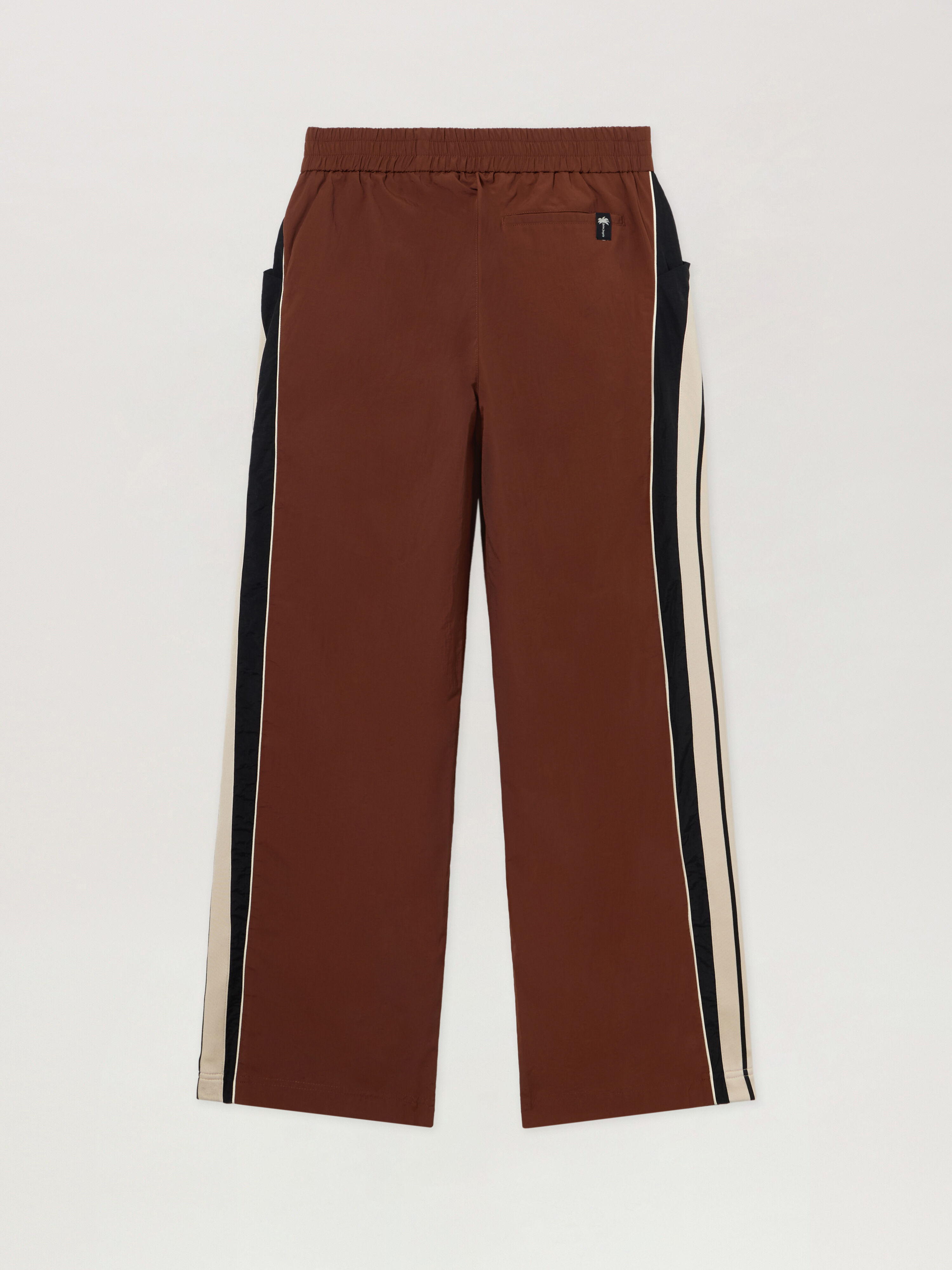 PALM ANGELS Joggers In Nylon Hollywood BROWN - BLACK PAMCA02F26FB01