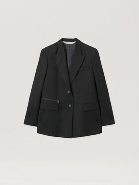 PALM ANGELS Urban Tailoring Blazer ANTHRACITE - BLACK PWEN055F25FAB001