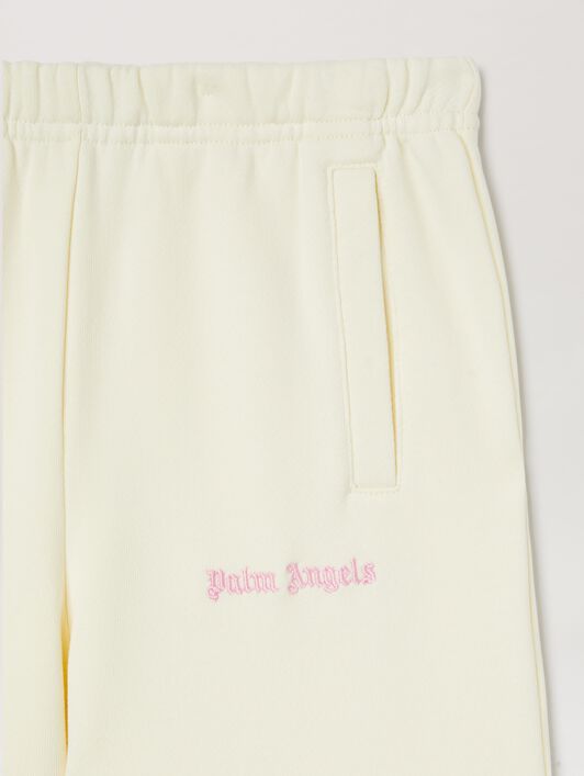 PALM ANGELS  Multicolored knit band track pants BURRO - ROSE ROSA PGCH00AS25FLE001