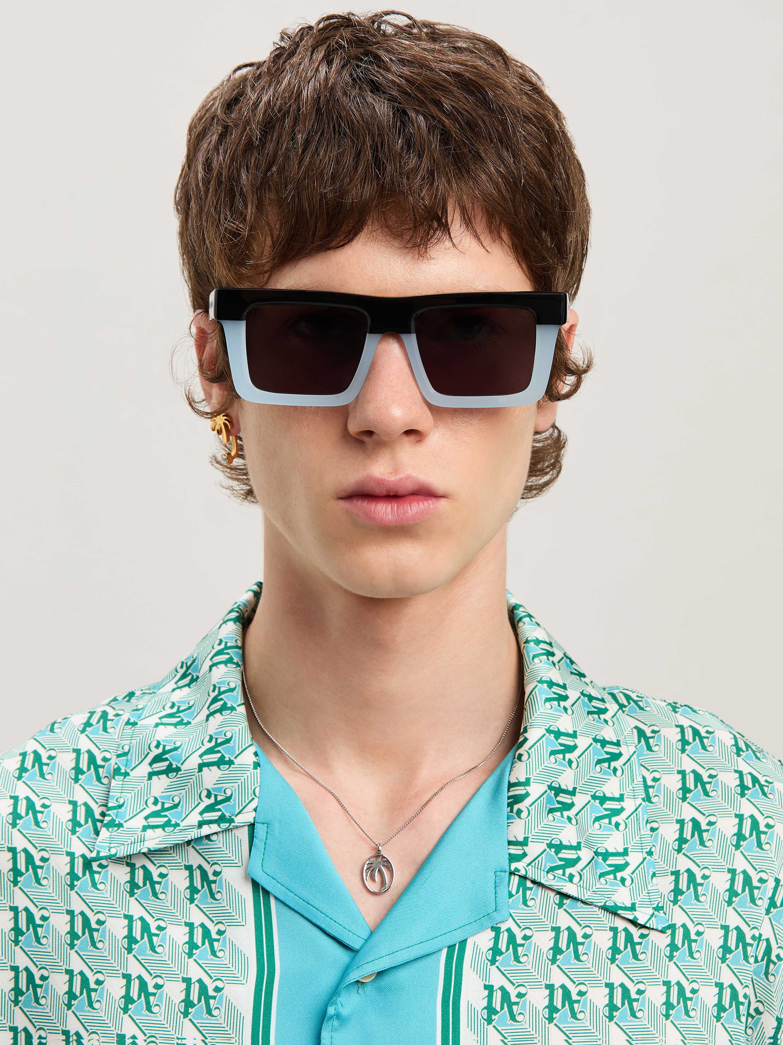 PALM ANGELS  Napa sunglasses BLACK/LIGHT BLUE DARK GREY PERI109S25PLA001