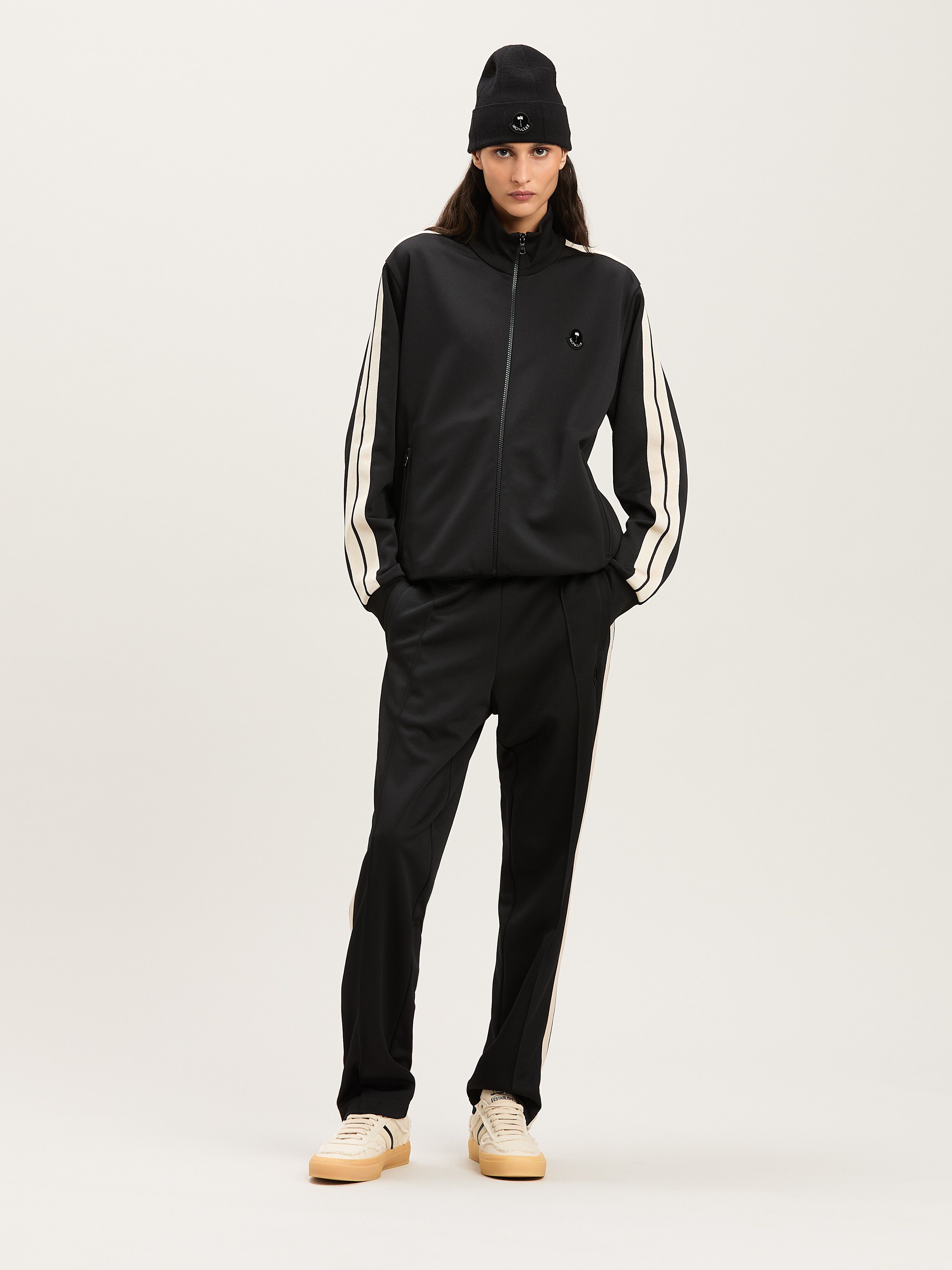 PALM ANGELS  Track Jacket Moncler x Palm Angels NERO - BIANCO PMBE023T25FAB001