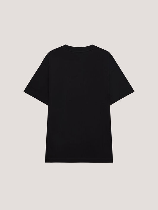 PALM ANGELS Spray LA T-Shirt Black/Green PMAA109T26JER001