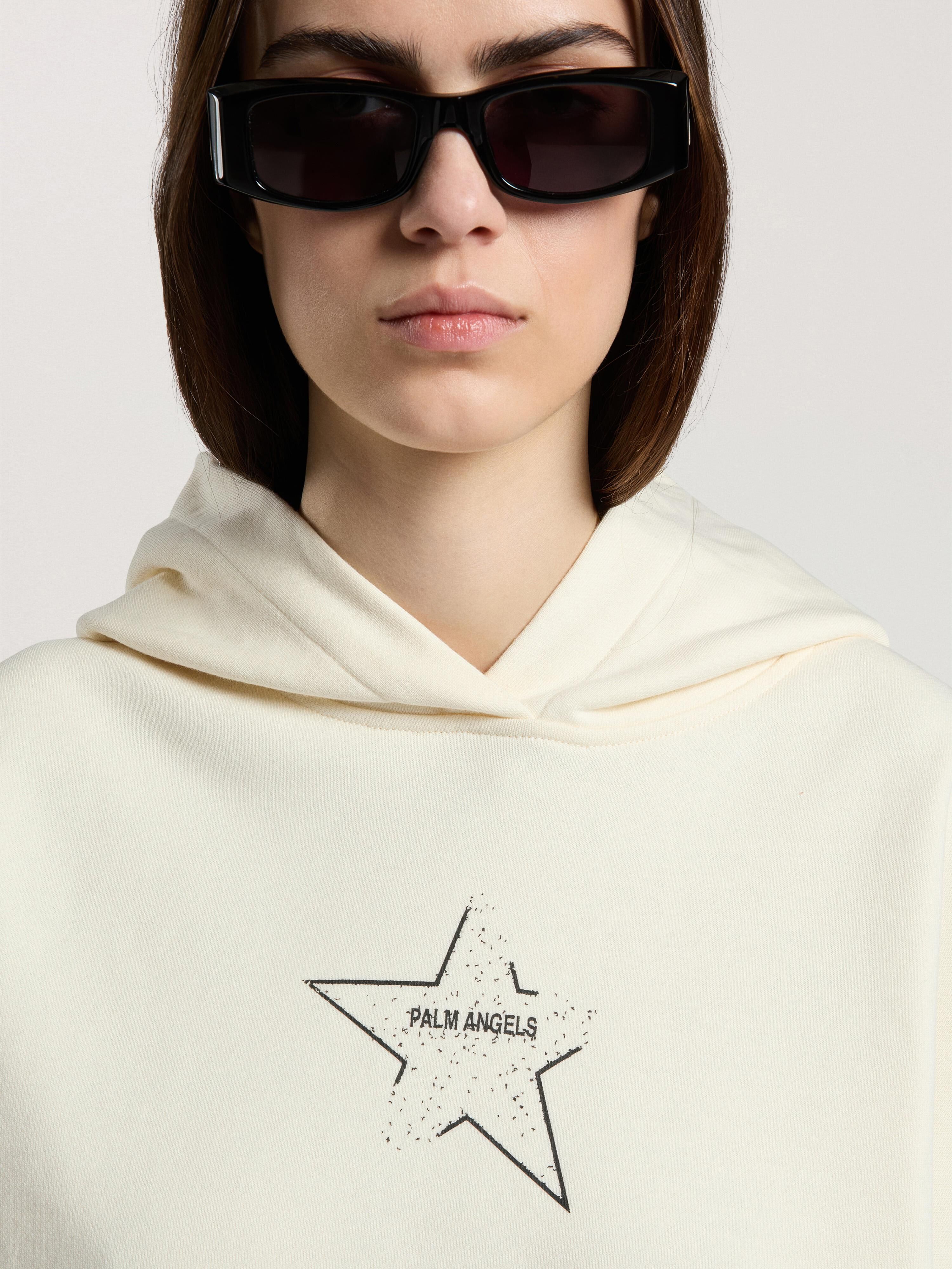 Icon Palm Loose Hoodie PALM ANGELS Icon Palm Loose Hoodie OFF WHITE - BLACK PAWBB05W26FL02