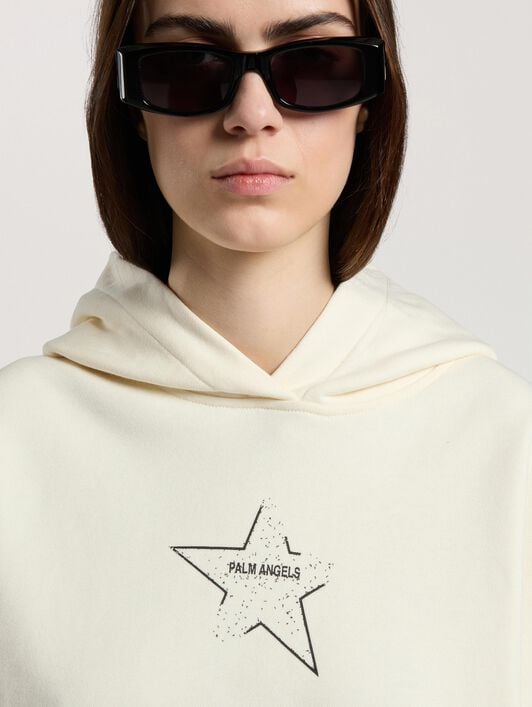 Icon Palm Loose Hoodie PALM ANGELS Icon Palm Loose Hoodie OFF WHITE - BLACK PAWBB05W26FL02