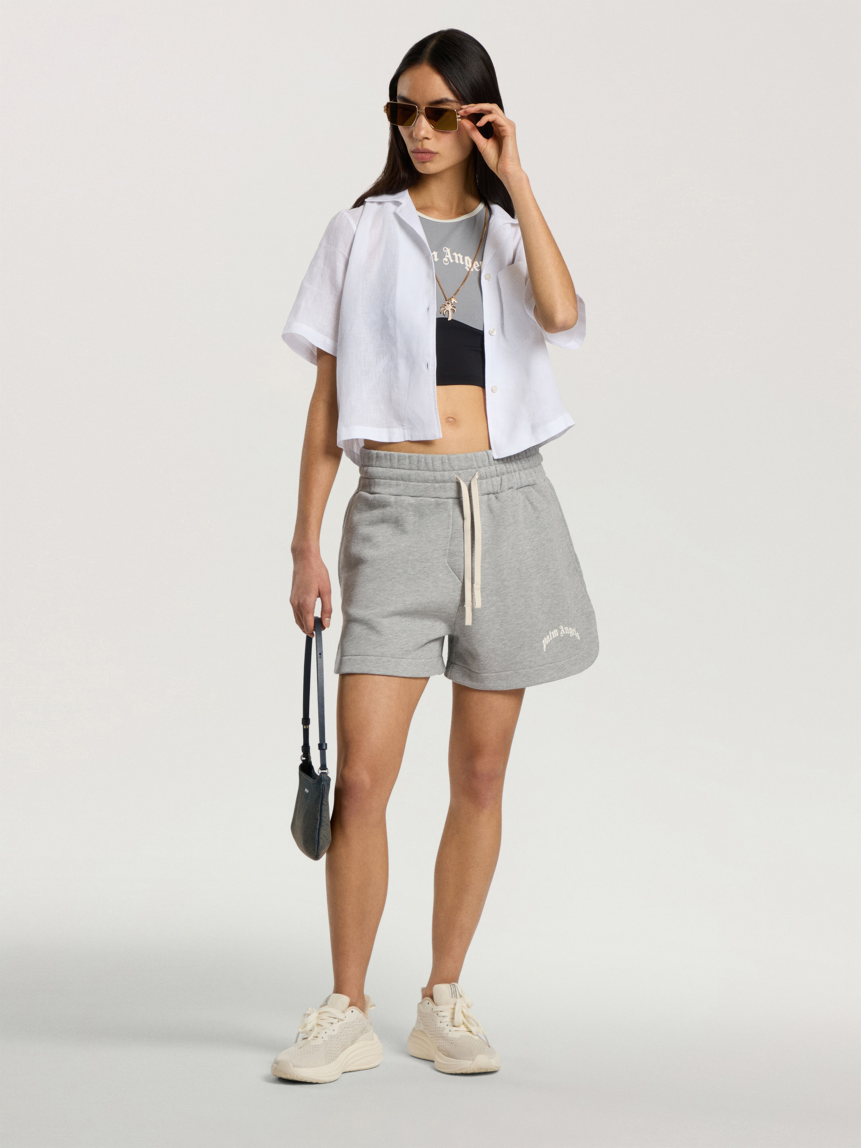 Curved Logo Colour-Block Tank Top PALM ANGELS Curved Logo Colour-Block Tank Top BLACK - GREY PAWVO03F26FB01