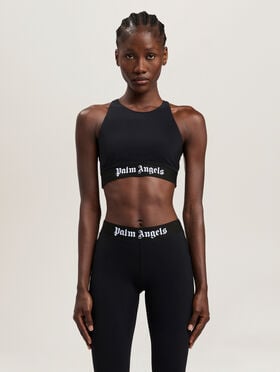 PALM ANGELS Classic Logo Sport Top BLACK - BLACK PAWVO01F26FB01