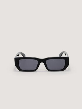 PALM ANGELS Moss Sunglasses SHINY BLACK/YELLOW PA1030180753