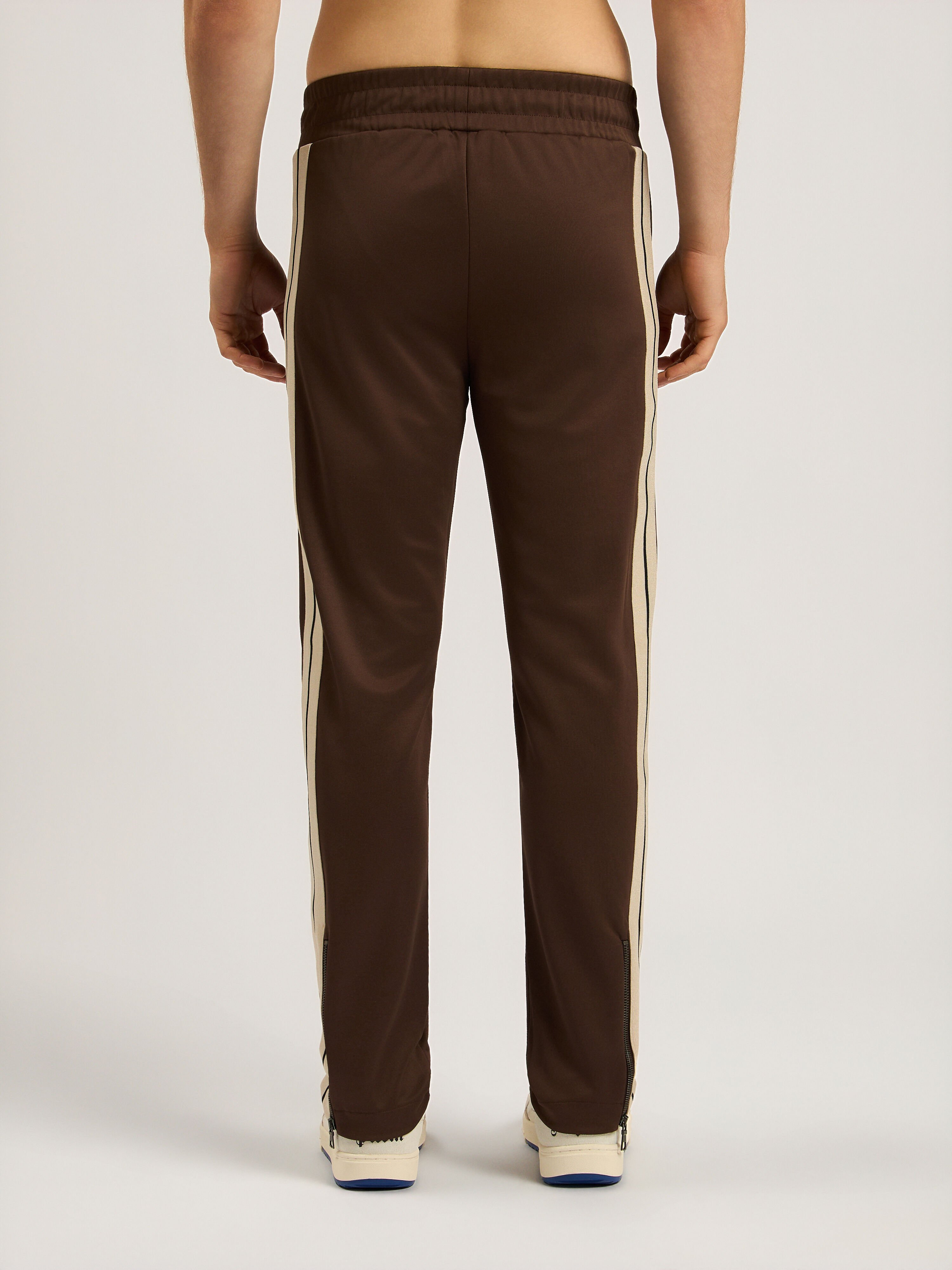 Classic Logo Track Pants PALM ANGELS Classic Logo Track Pants BROWN - OFF WHITE PAMCJ02F26FB01