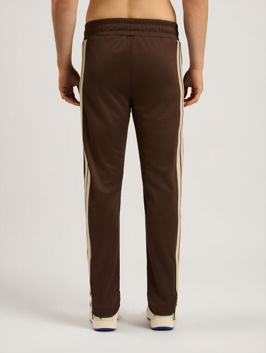 Classic Logo Track Pants PALM ANGELS Classic Logo Track Pants BROWN - OFF WHITE PAMCJ02F26FB01