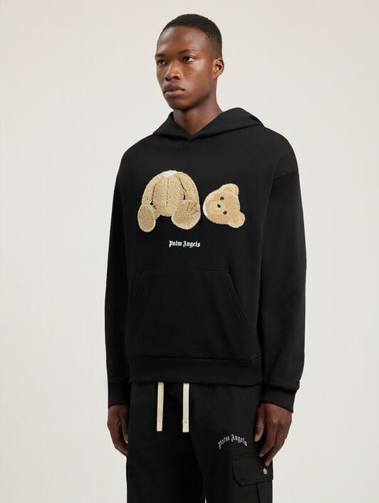 Bear Hoodie PALM ANGELS Bear Hoodie Black PMBB17DT26FLE003