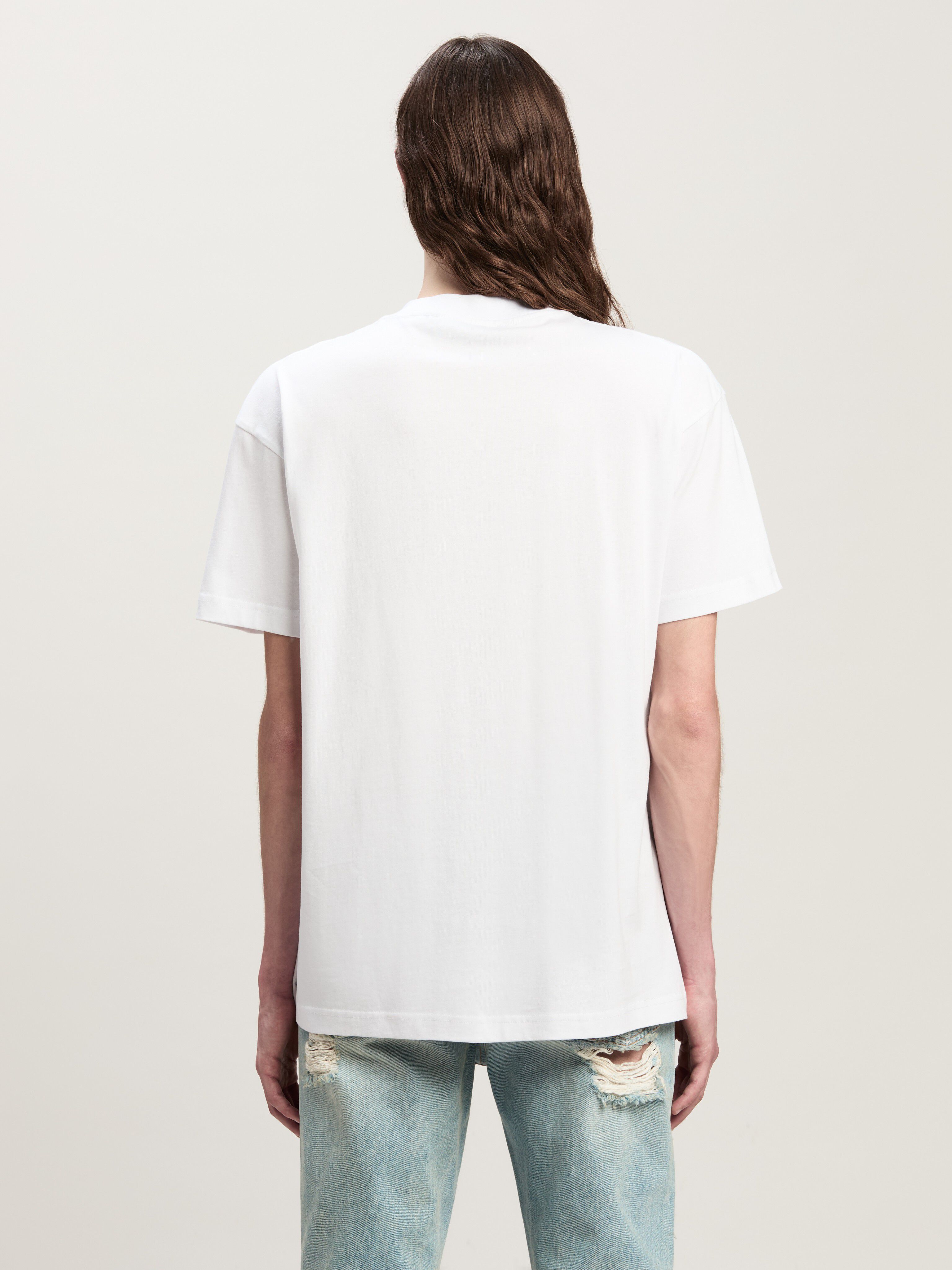PALM ANGELS Monogram Spray City T-Shirt New York WEIß PMAA001C99JER026