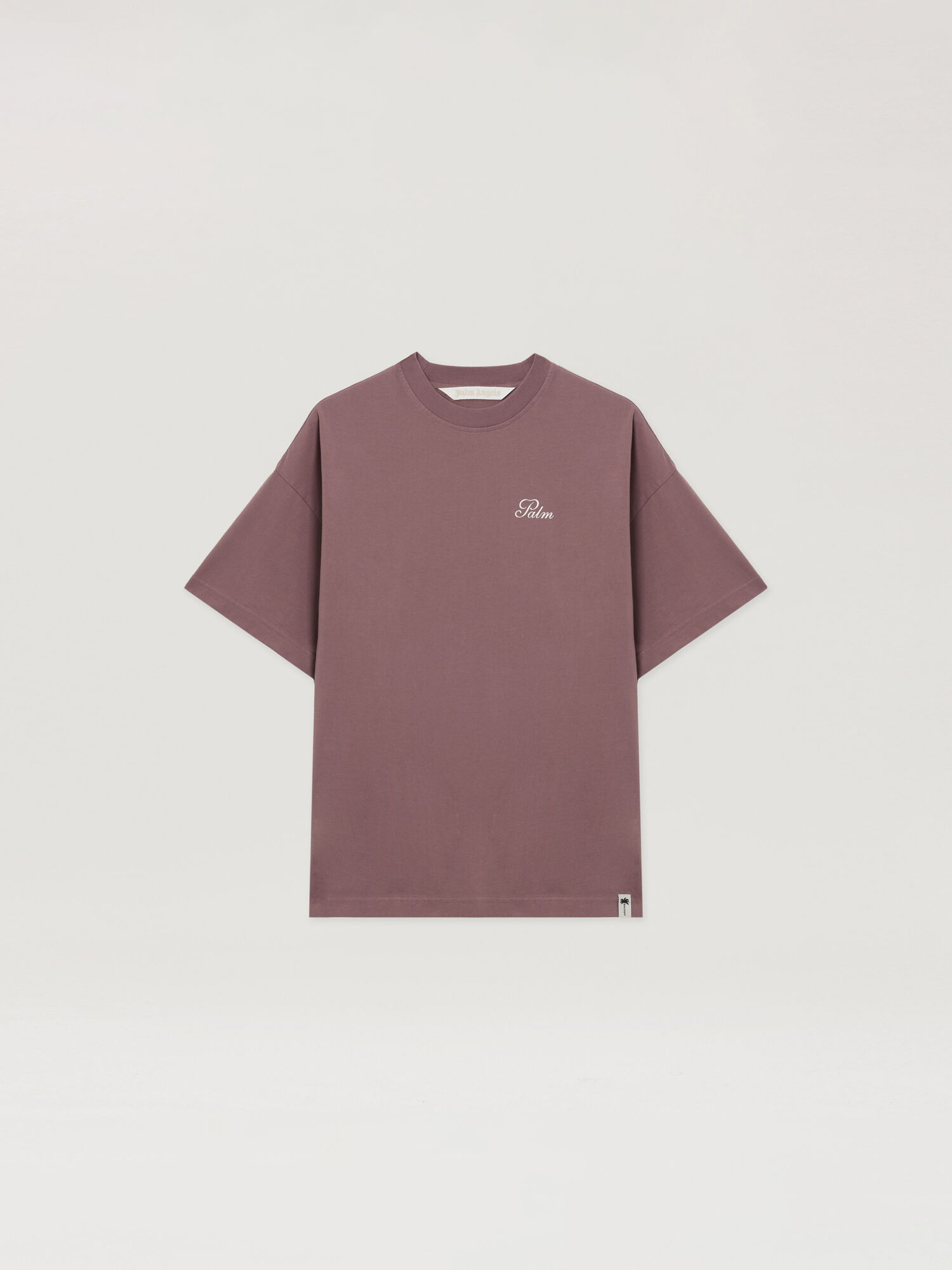 Palm Sway Loose T-Shirt PALM ANGELS Palm Sway Loose T-Shirt MAUVE - OFF WHITE PAWAA05F26JR01