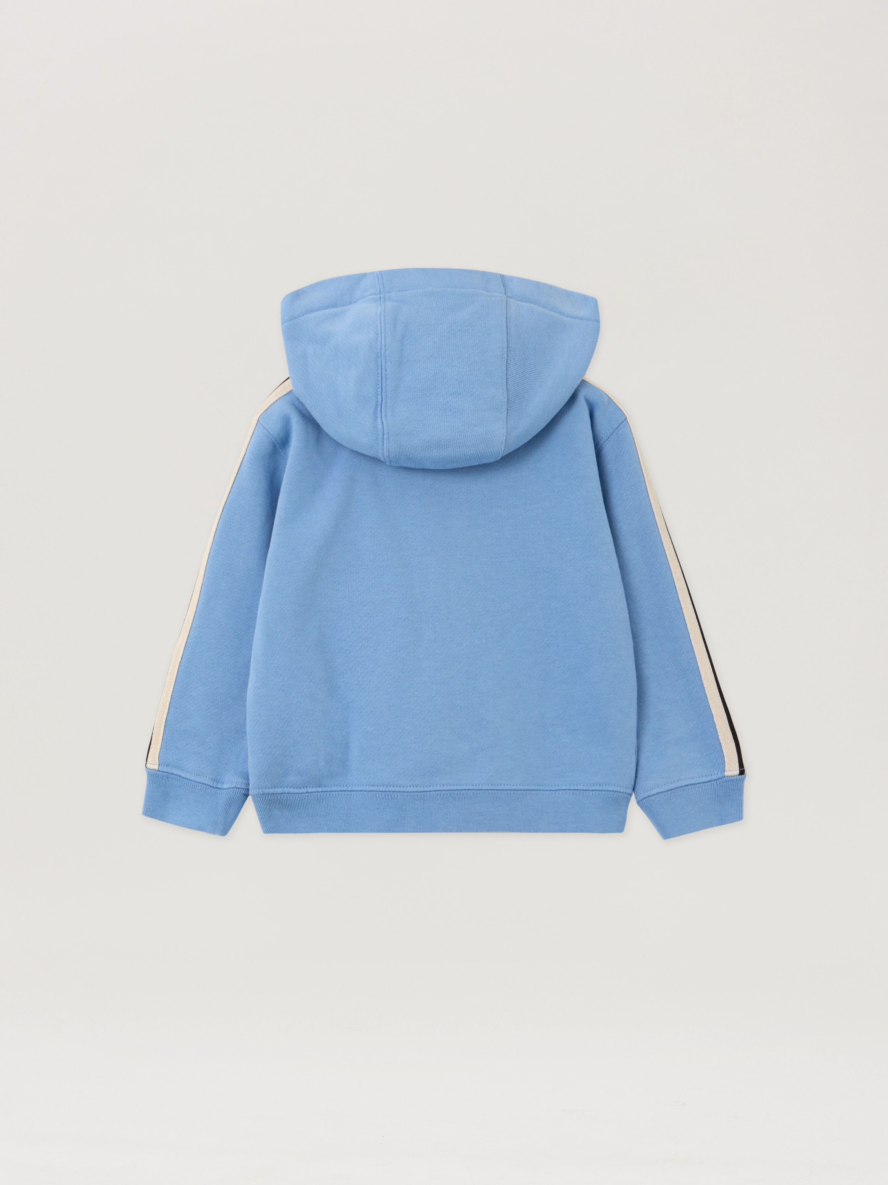 PALM ANGELS Pa New Track Hoodie Full Zip DUSTY BLUE - OFF WHITE PB3X003F25FLE001
