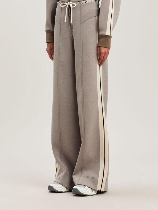 PALM ANGELS  Neoprene Track Pants TAUPE - OFF WHITE PWCA153S25FAB001