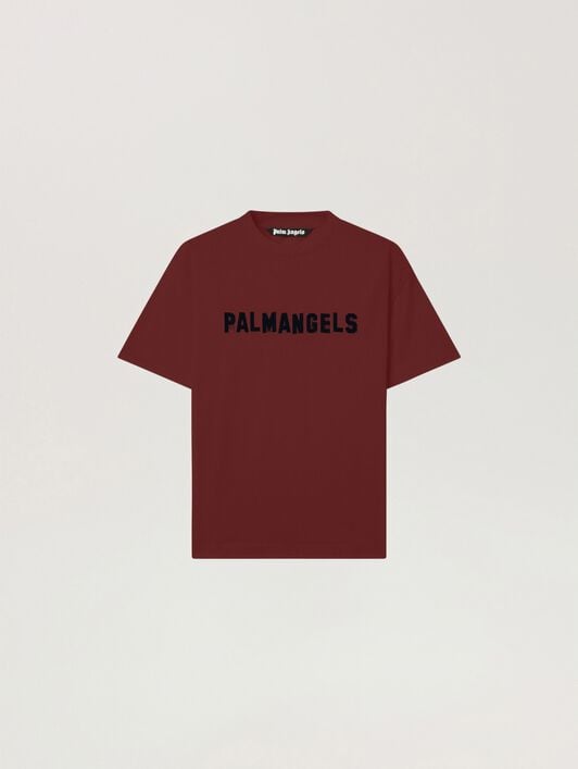 Palm Hills Regular T-Shirt PALM ANGELS Palm Hills Regular T-Shirt BRICK RED - BLACK PAMAA01W26JR18