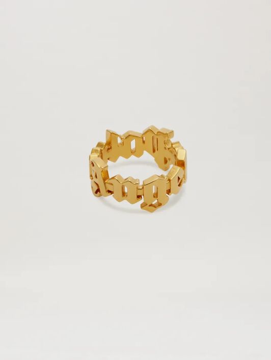 PALM ANGELS  Classic Logo Ring GOLD - GOLD PWOC02BS25MAT001
