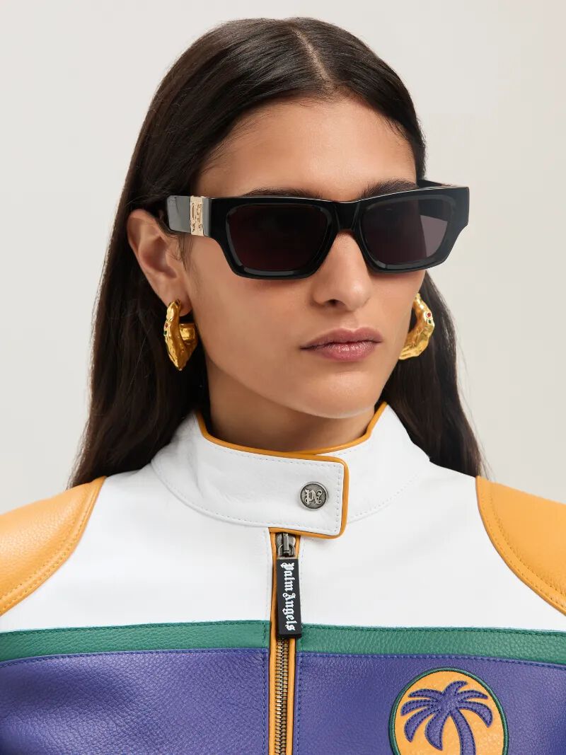 PALM ANGELS  Melted metal hoop earings GOLD - MULTICOLOR PWOD035S25MAT001
