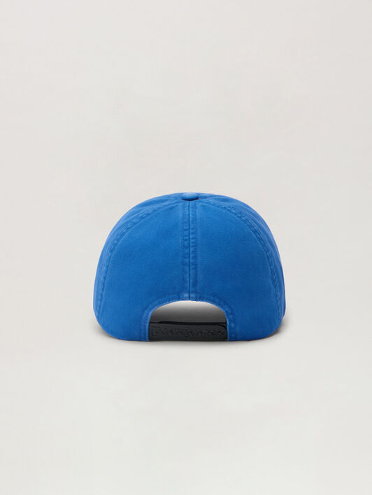 PALM ANGELS Palm Leaf Cap COBALT BLUE ORANGE PMLB104S26FAB00F