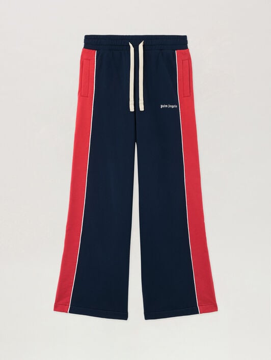 PALM ANGELS Classic Logo Sweatpants NAVY BLUE RED PWCH02AS26FLE001