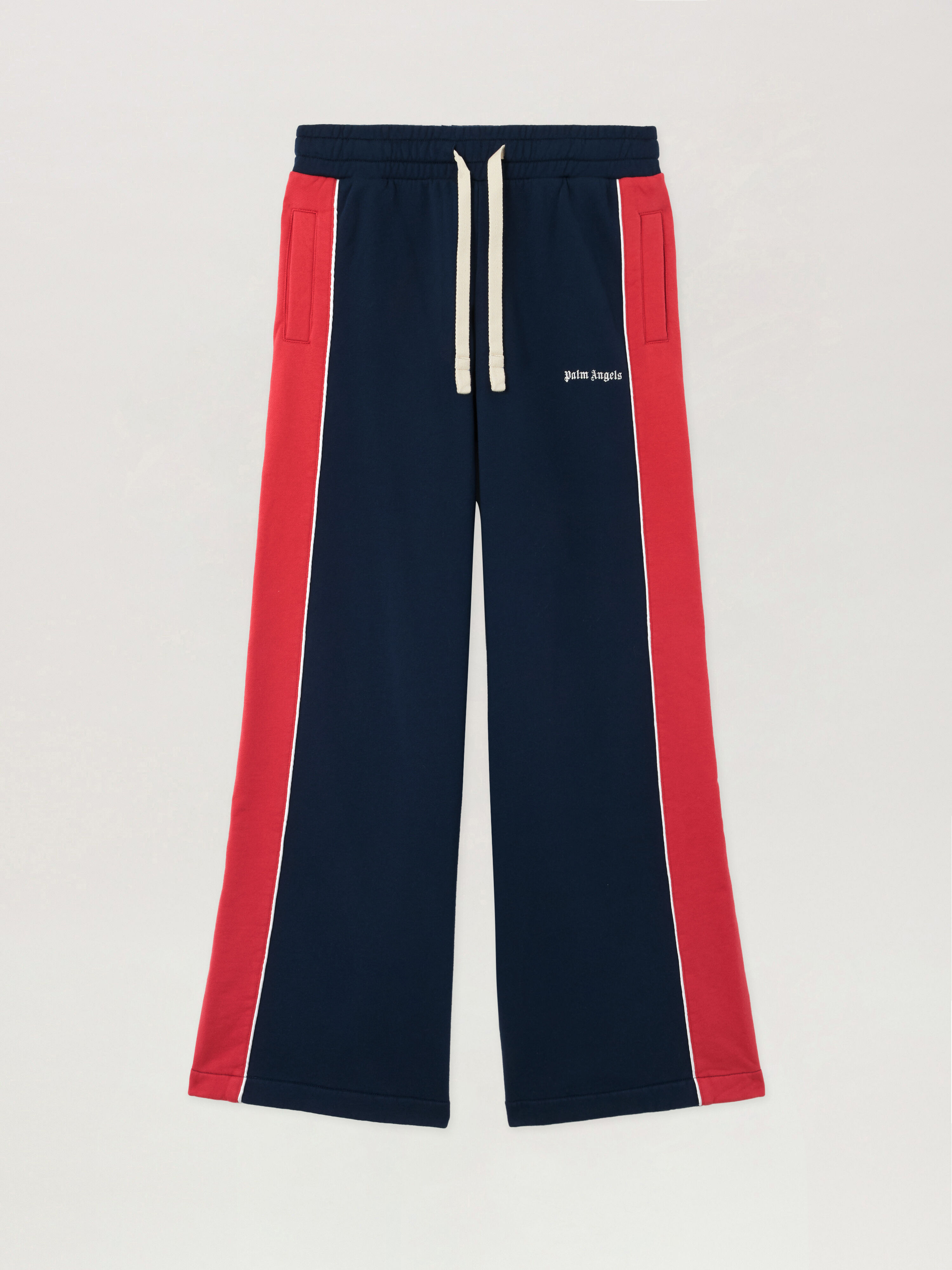 PALM ANGELS Classic Logo Sweatpants NAVY BLUE RED PWCH02AS26FLE001