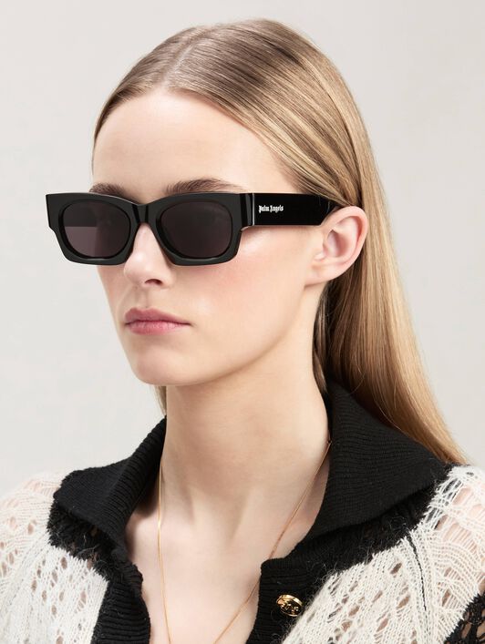 PALM ANGELS  Boodie sunglasses BLACK - DARK GREY PERI089C99PLA001